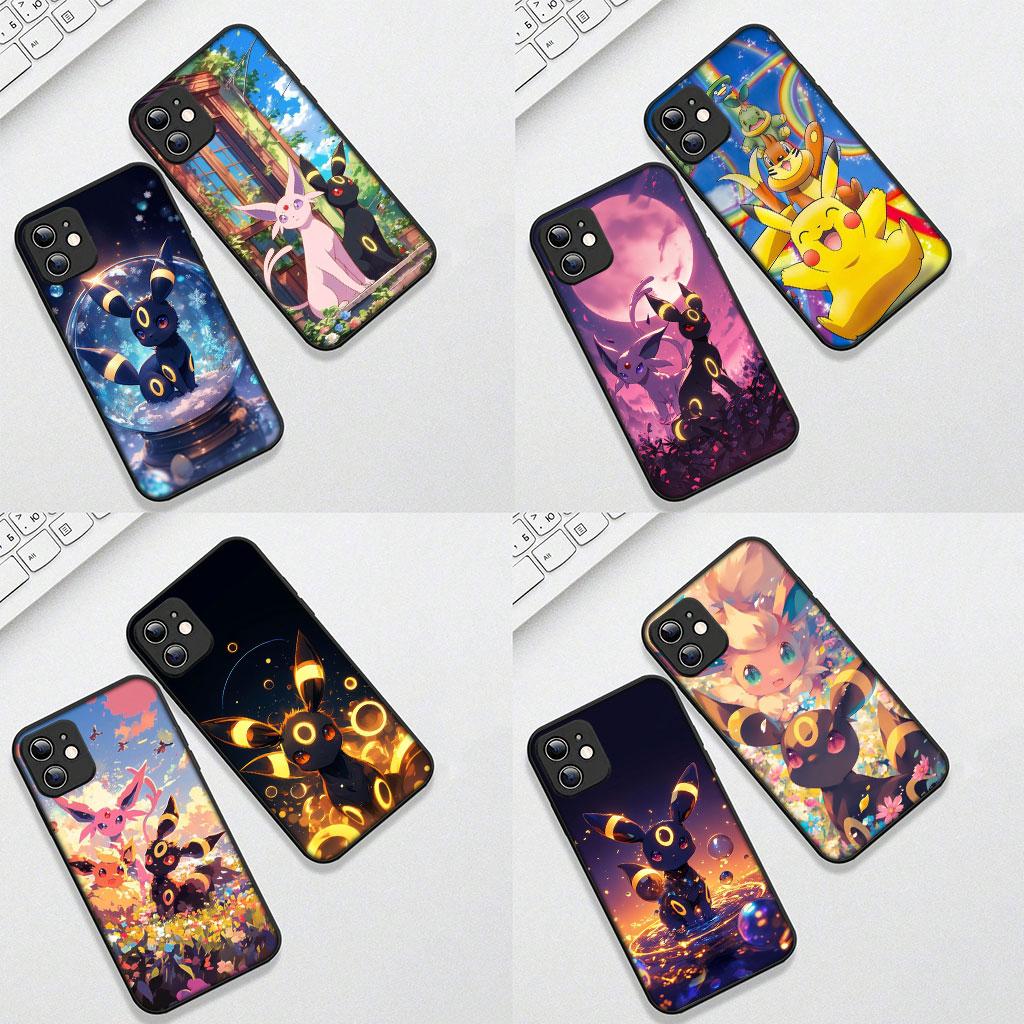 Soft Phone Cover for Xiaomi Poco C75 C65 C71 C85 X7 X6 X5 M6 M7 F7 F8 Ultra F6 Pro Case Espeon P-Pikachus Umbreon P-Pokemons