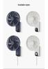 Silent Wall Fan: Energy-Saving 3-Speed Household Air Circulator for Living Room