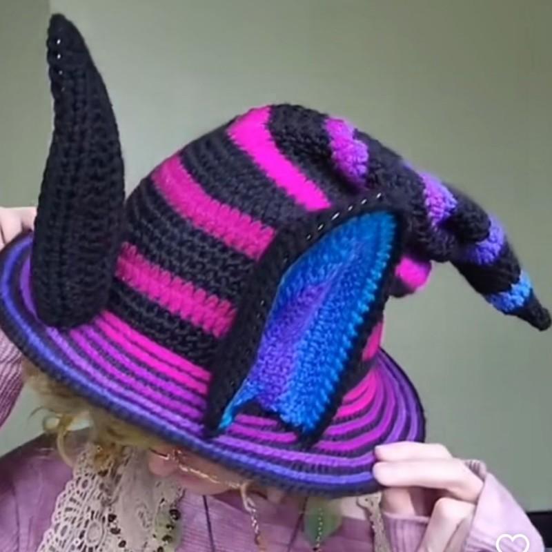 

Новая связанная вручную расклешенная шляпа-ведро, шляпа рыбака, модная и персонализированная шляпа для взрослых