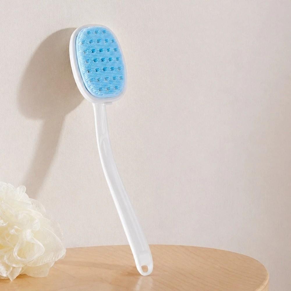 Long Handle Body Cleansing Brush Silicone Material Back Scrubber New Bath Brush For Bathroom