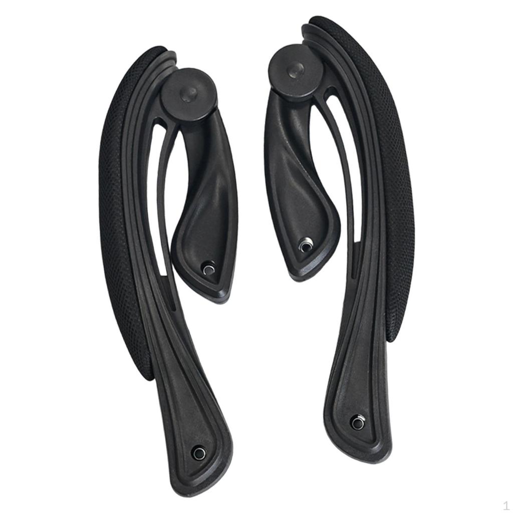 1 par justerbare armlener til kontorstol, armlener med puter for de fleste gaming-svingstoler, enkle