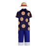 One Piece Cosplay Outfit Luffy Style Sunflower Short-Sleeve Casual Shirt Cosplay Costume Stage Performance Outfit