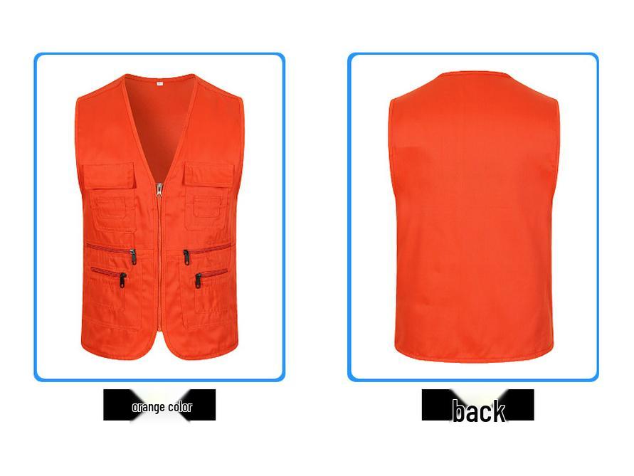 Custom Logo Outdoor Volunteer and Reporter Workwear Vest