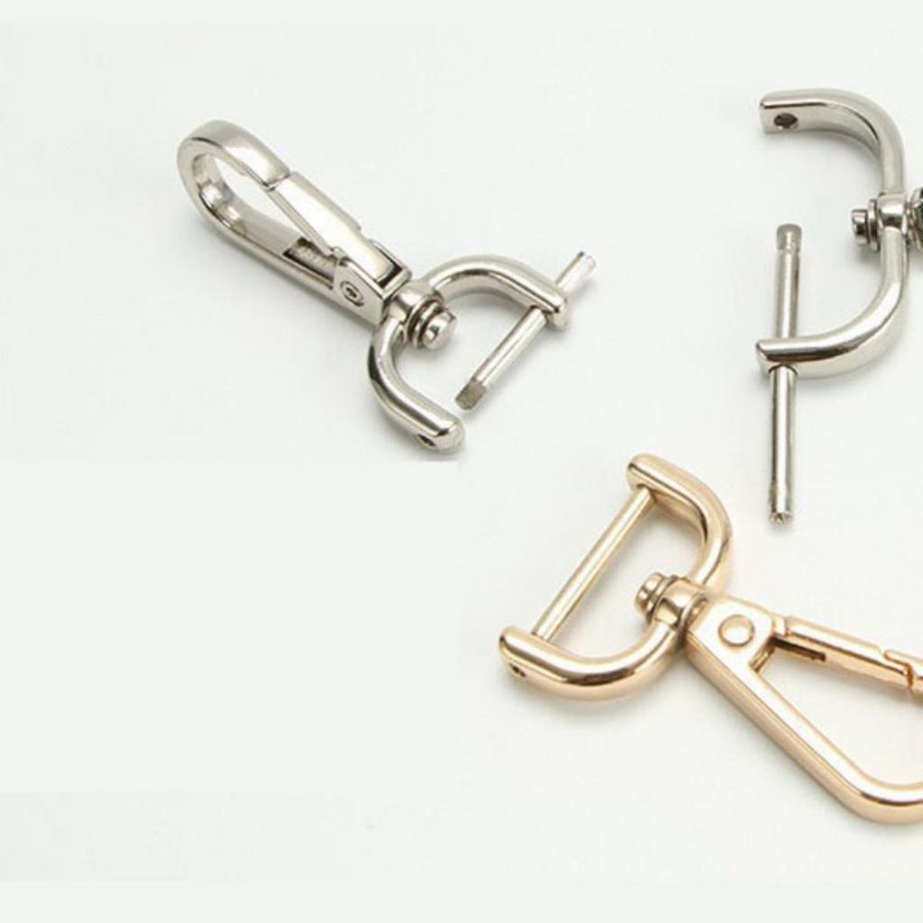 1Pcs Metal Detachable Snap Hook Trigger Clips Buckles for Leather Craft Bag Strap Belt Handle Shoulder Webbing Buckle Hook