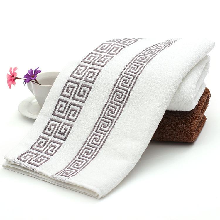 100% Cotton High Quality Face Bath Towels White Blue Bathroom Soft Feel Highly Absorbent Shower Hotel Towel Multi-Color 75X35Cm