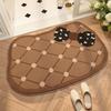 Imitation Cashmere Bathroom Floor Mat Door Mat Absorbent Foot Mat Household Quick-drying Carpet