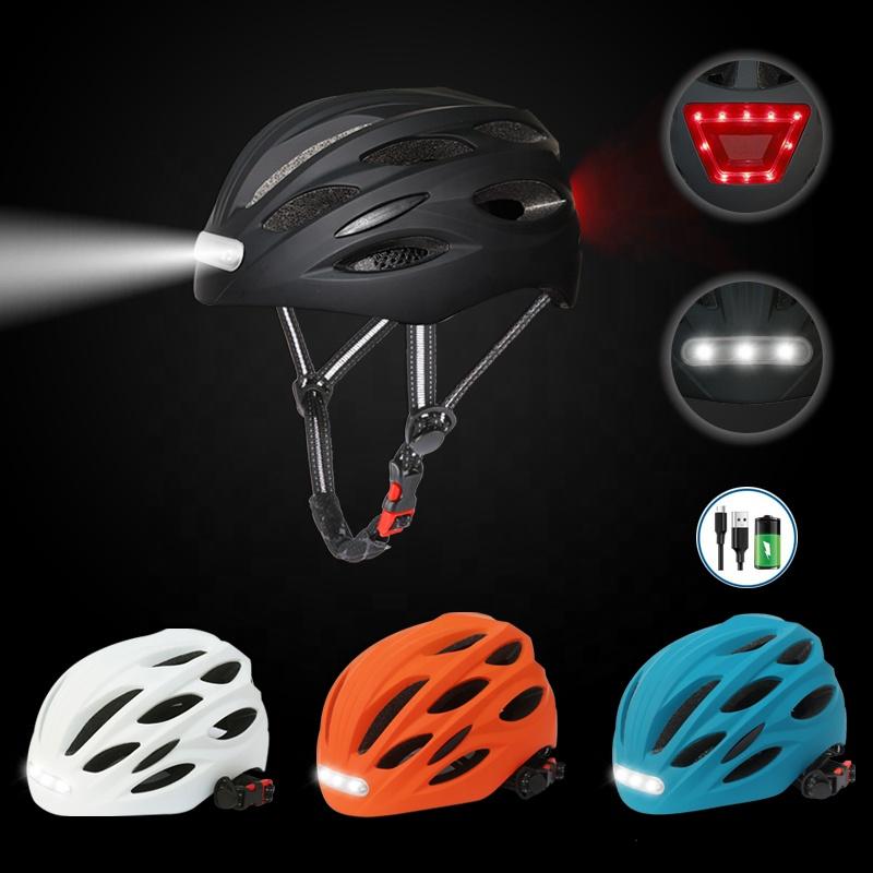 Gudook New Latest Model Tail LED Light Adults Youth Cycling Helmet Outdoor Sport Riding Bike Bicycle Helmet