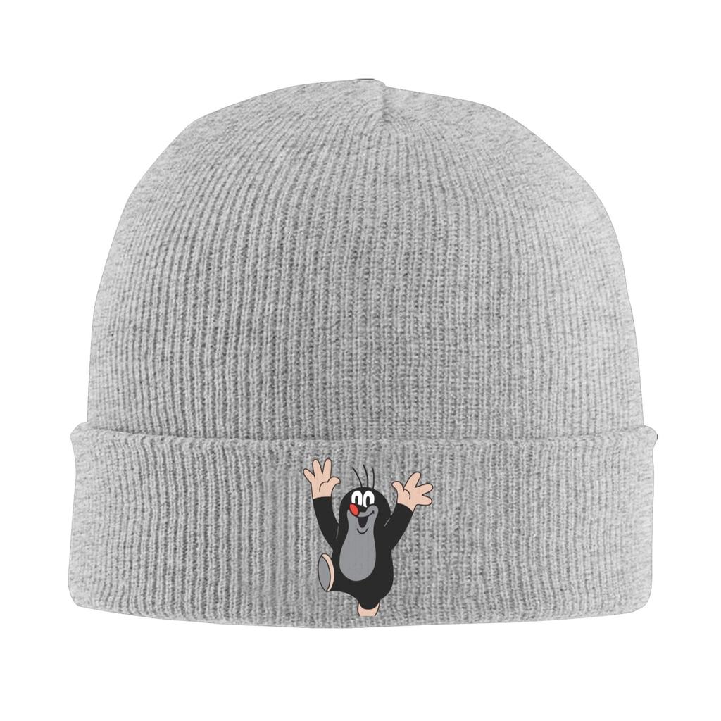 Cartoon The Little Mole Knit Hat Beanies Winter Hat Warm Unisex  Hip Hop  Caps for Men Women
