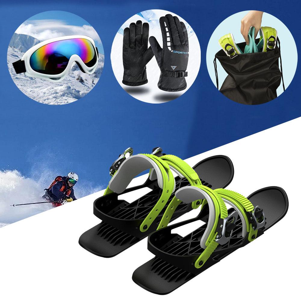 Outdoor Snow Mini Short Snowboard, Snowshoe Snowboard Winter Travel Portable Skates Snow Boots