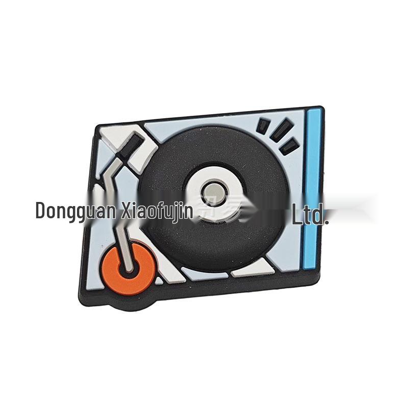 Cartoon Clog Shoe Decoration: PVC Flower & Cassette Buckles