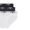 Emporio Armani Ss25 Logo Print Elastic Triangle Underwear 3-Pack Men Underwear 111734CC715-56110