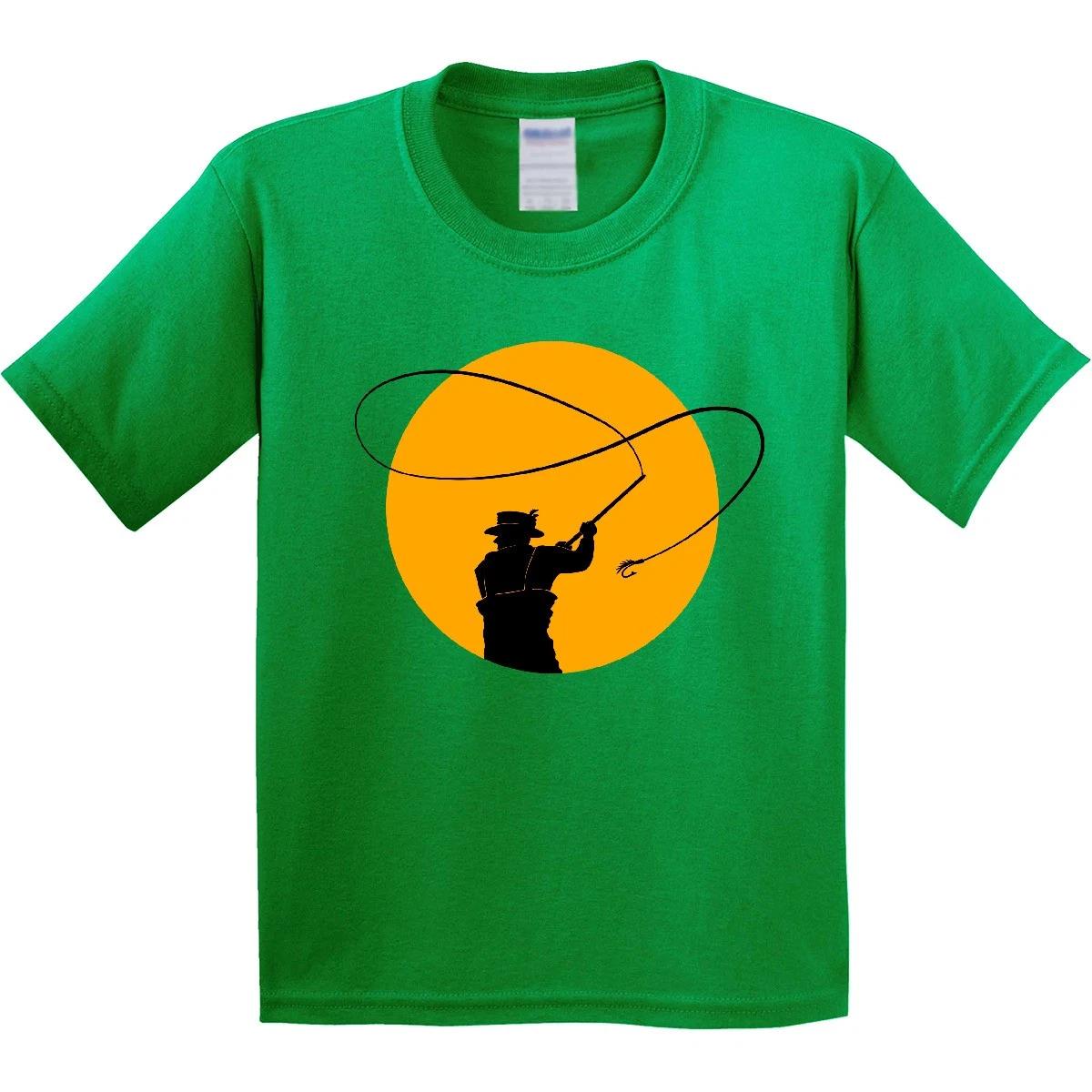 

Inktastic Fly Fishing Sun Silhouette Youth T-Shirt Catch Line Weekend Fathers 100