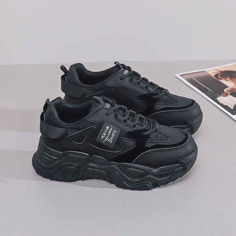 ins Korean version of the new dad shoes girl 2025 autumn student versatile sports shoes street shot casual heightening shoes K819