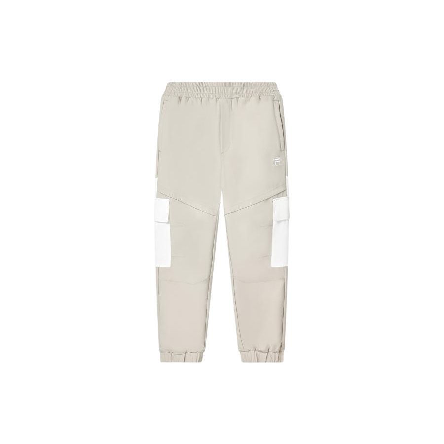 

FILA FW22 Color Block Embroidered Logo Cuffed Casual Retro Sports Pants Men pants Light-Nude F11M249802F-LK XXL