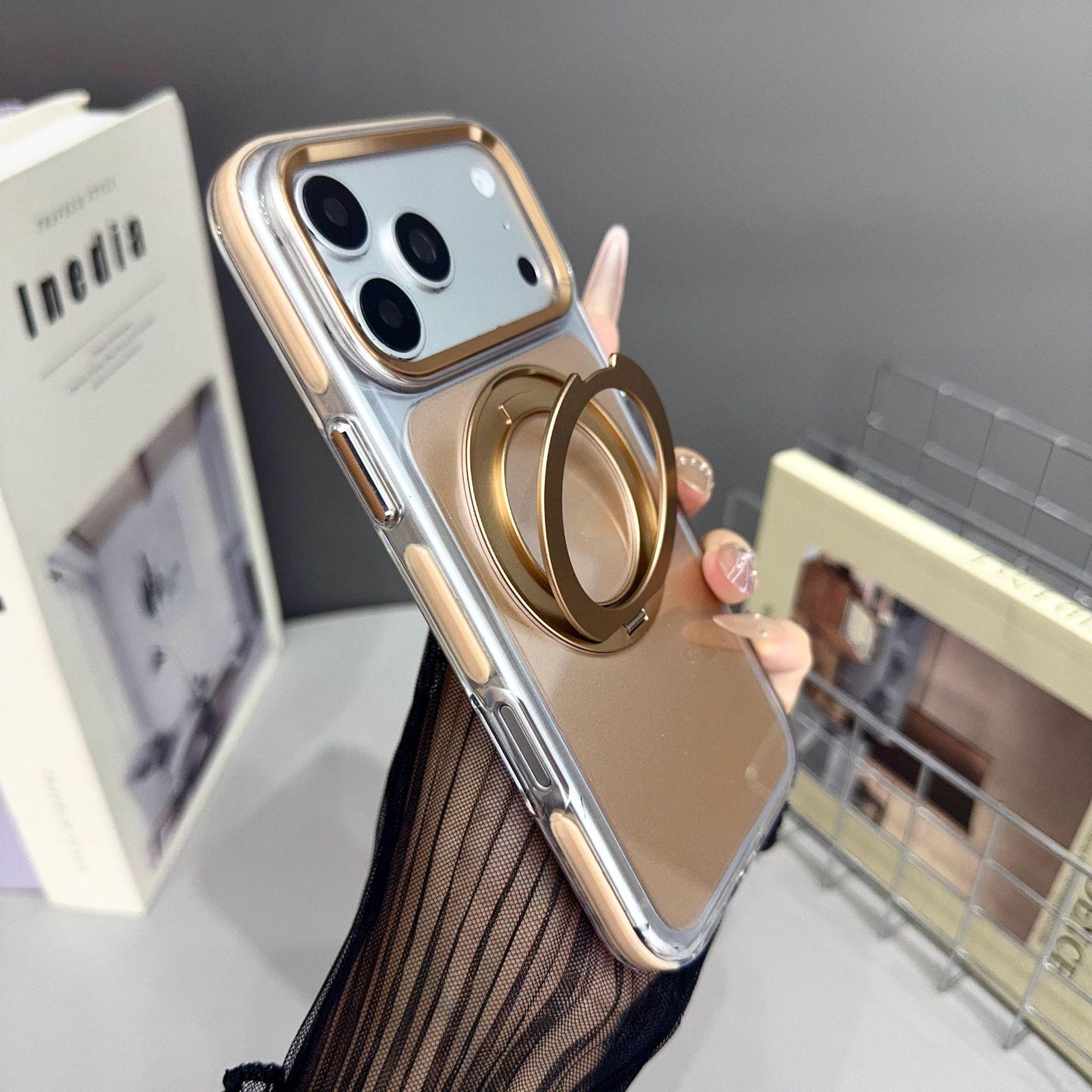

Original Magnetic Case for Apple 17 Pro Max: 360° Bracket, Large Window, Protective, in Original Color iPhone 17 Pro