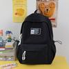 Schoolbag new schoolbag solid color versatile simple large capacity lightweight niche casual backpack student ins backpack