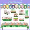 Suministros de Fiesta Coloridos de Cocomelon Para Celebraciones de Cumpleaños Infantiles Con Platos y Banderines