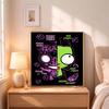 Spooky Cute Zombie Checkerboard 5D Diy Diamond Paintings Mosaic Wall Round Diamond Art Painting Kits Embroidery Crystal Accessories Frameless