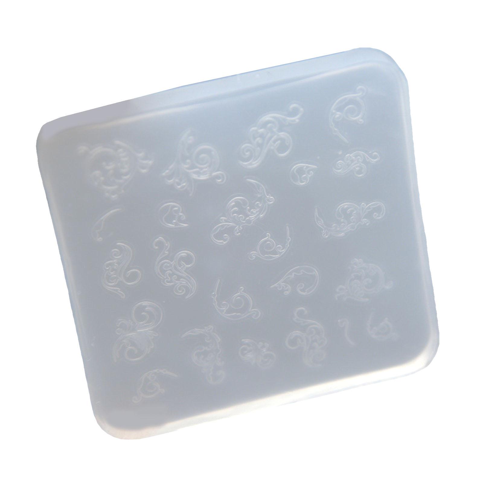 

Ретро рельефная силиконовая форма для сережек из полимерной глины, форма для ювелирных изделий из смолы, форма для эпоксидной смолы для декоративных поделок своими руками A