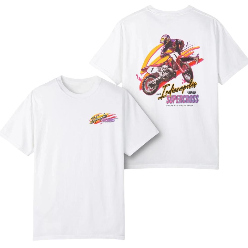 Supercross Indianapolis AMA T-Shirt Men Women Cotton Tees Dirt Bike Racing Short Sleeve Summer Tops Men's T-shirt Streetwear