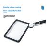 5X Handheld Reading Magnifying Glass Full Page Large Illuminated Magnifier With 48 Led Lights Square Loupe Lens For Seniors Gift