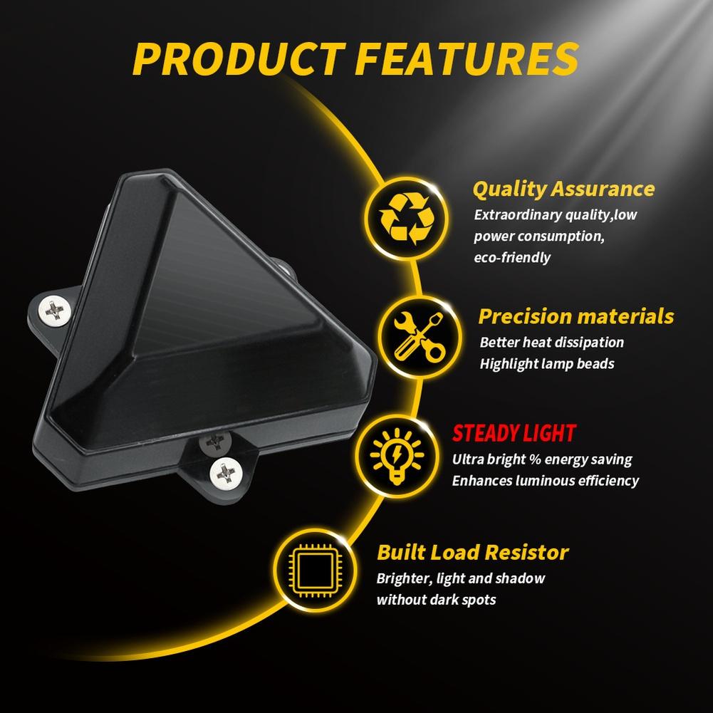 LED Side Marker Clearance Light with 18 LED Chips for Car Truck Motorcycle Trailer Dual Voltage 12V 24V Waterproof IP65