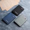 1Pc Canvas Ultra-thin Short Mini Minimalist Men's Wallet Men Purse Leather Short Card Wallet Mountaineering Bag Christmas Gifts