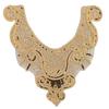 Elegant Embroidered Lace Collar Neckline Appliques Trim with Sequins Ethnic Style Sew On Patches for Fashionable Women
