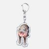 Funny Baby Hippo Cute Keychains Keyring for Accessories Bag Moo Deng Meme Pendant Keyring Jewelry Fans Gifts