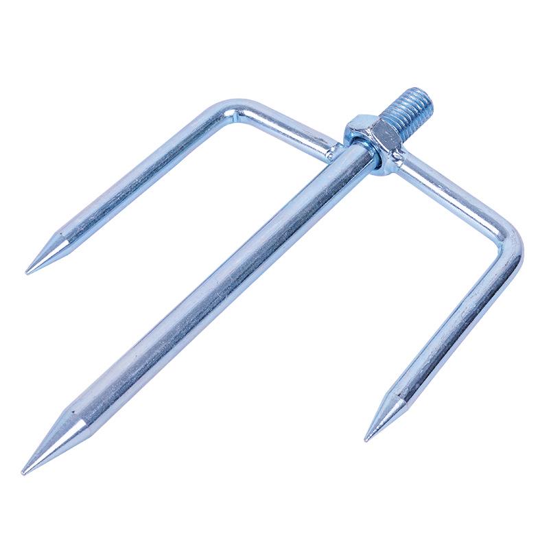 Gegalvaniseerde Visparaplu Grondvork - Grote & Kleine Driehoekige Inzetstukken