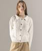 Ava Molli Trucker Detail Knit Cardigan (Ivory)