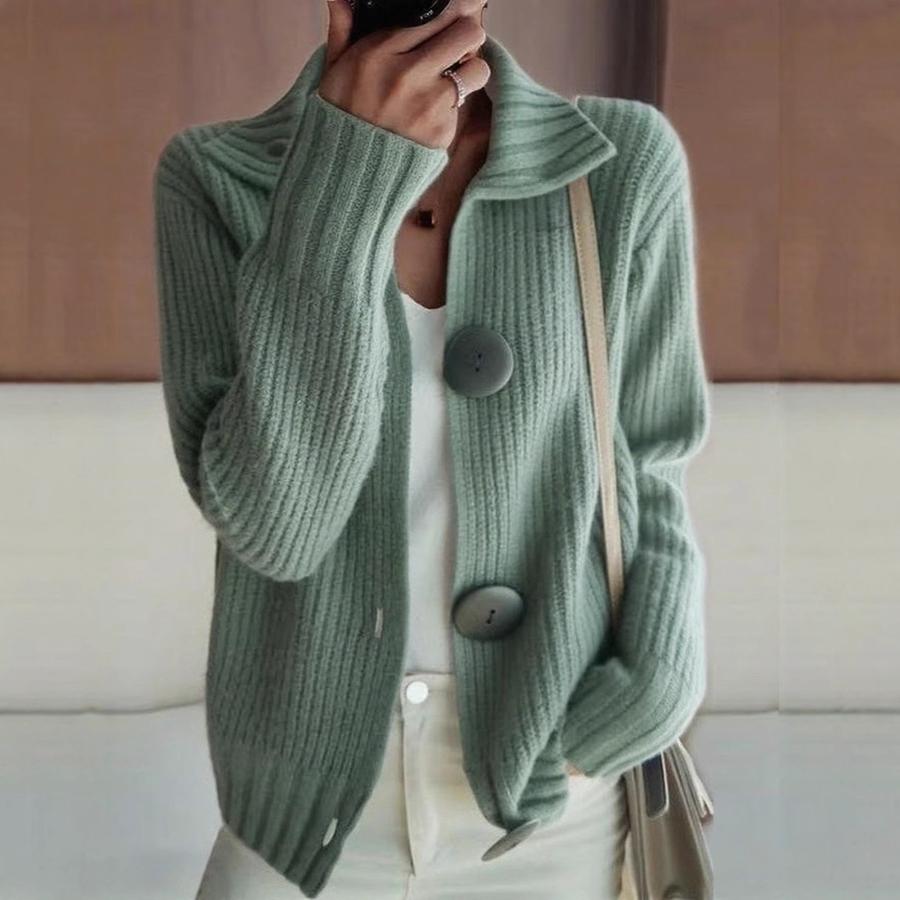 

Women s Autumn Winter New Arrivals Hot Sale Decorated Buckle Loose Cardigan Sweater XXL