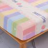 1pc Bed Sheet on Elastic Rainbow Printed Bed Fitted Sheet for Double Bed Single Bed Linen Queen Bottom Sheet(without pillowcase)