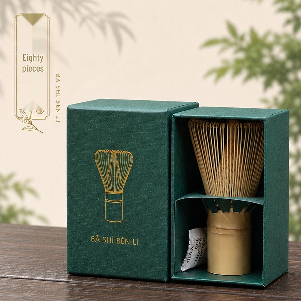 Luxury Matcha Whisk Set: 100-Prong Whisk & Gift Box for Japanese Tea Ceremony