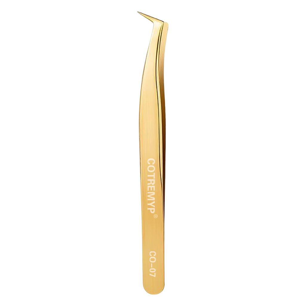 Professional Lash Tweezers False Eyelash Extension Grip High Precision Stainless Steel Tweezer tools for Hair Eyebrows