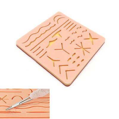 Skin Suture Model Wound Silicone Suture Pad Y Traumatic Suturing Training Pad Reusable Silicone Suture Practice Mat