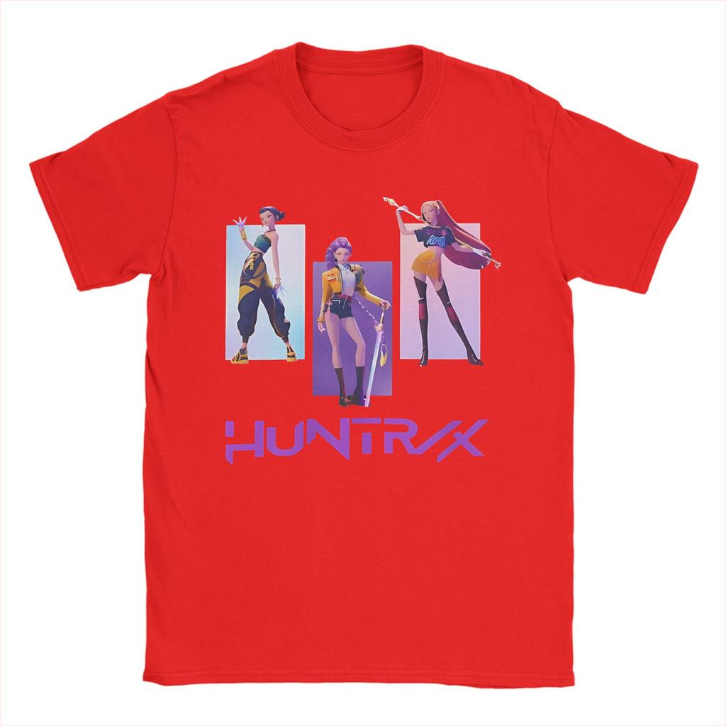 Men Women Huntrix Kpop Demon Hunters  Shirt Pure Cotton Printed T-Shirt  Clothing Outfits