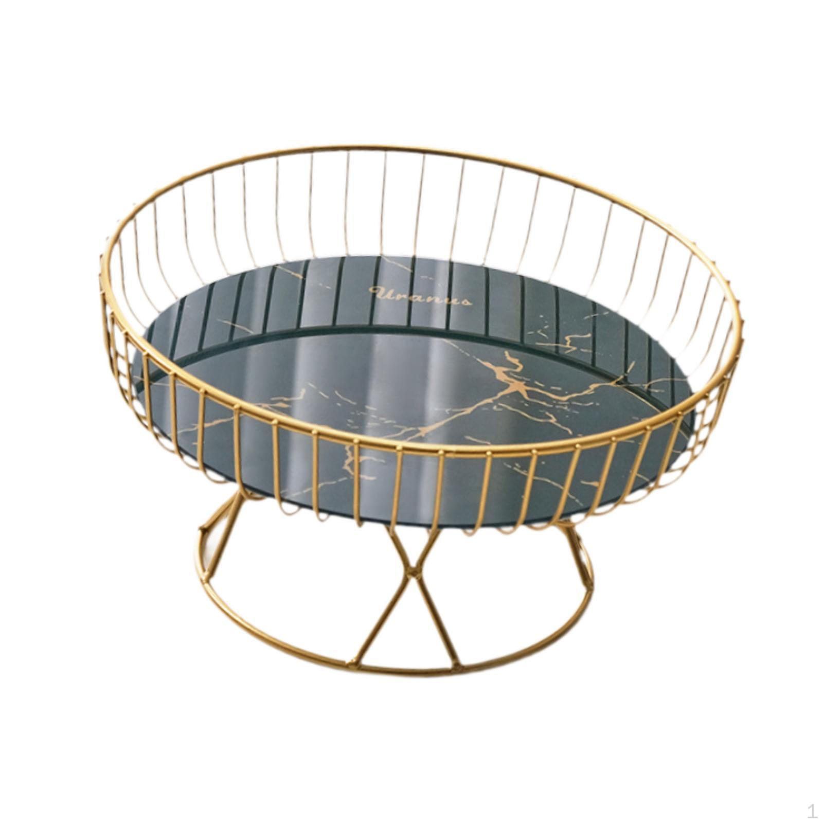 

Фруктовая сервировочная чаша, корзина для хранения хлеба, роскошная подставка для закусок и овощей, поднос для чайного бара green base