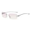 Frameless trimmed myopia glasses light luxury metal frameless glasses frames can be matched with degrees plain and thin optical frames