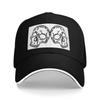 Twin Skulls Baseball Cap Luxury Brand Birthday Womens Hats For The Sun Unisexs