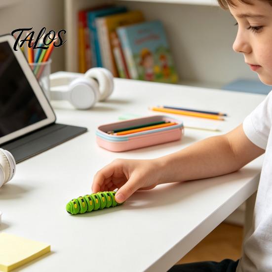 3D-gedrucktes Raupen-Spielzeug 1/5/10 Stück Figur, Bewegliche Gelenke Fidget PLA-Spielzeug, Realistische Gelenkige Insektenfigur zur Stressbewältigung Modell