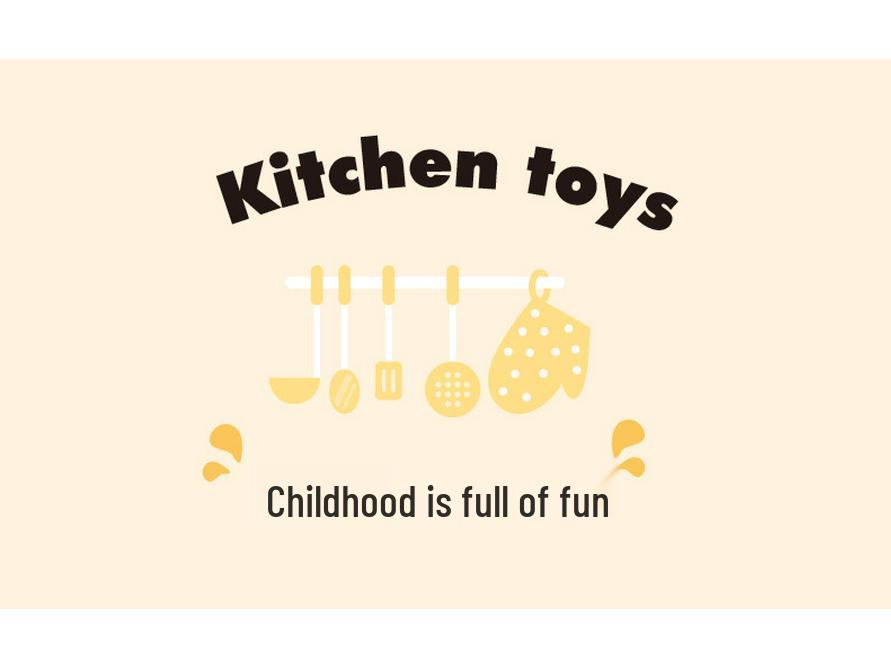 Kids Wooden Play Kitchen Set: Colorful Stove & Cuttable Cooking Toy