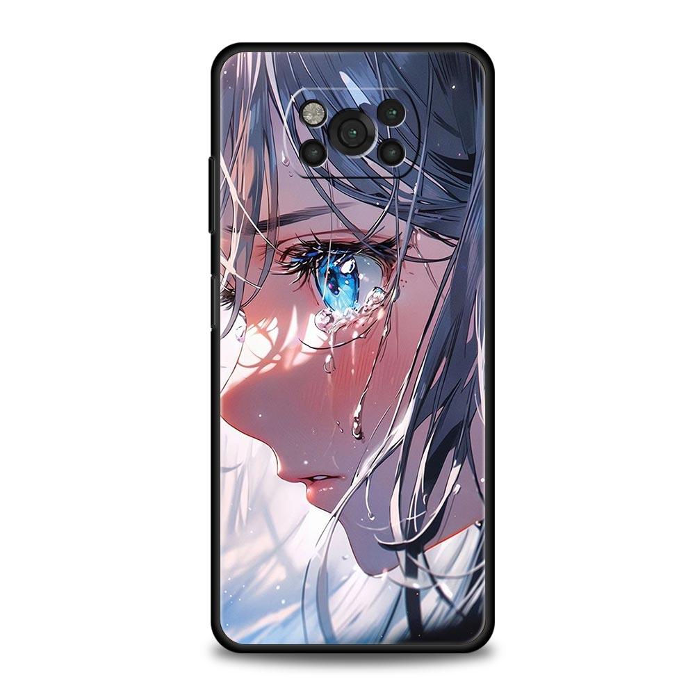 Cartoon Cute eyes art Phone Case For For Xiaomi Poco X6 X5 Pro X4 X3 NFC F5 Pro F4 F3 GT M5 M4 Pro 5G M3 C51 C50 C55 Soft Cover