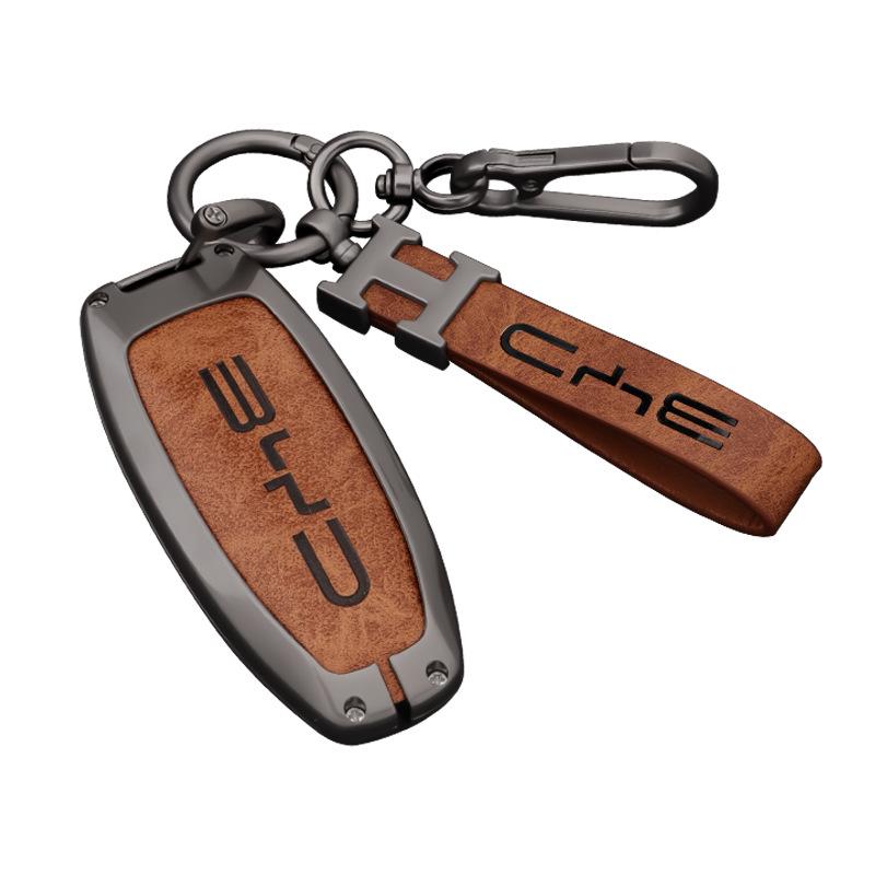 BYD Car Key Case: Compatible with Qin PLUS, Tang, Seagull, Seal, Dolphin, Song Plus, Han EV, Yuan, and Frigate Models.