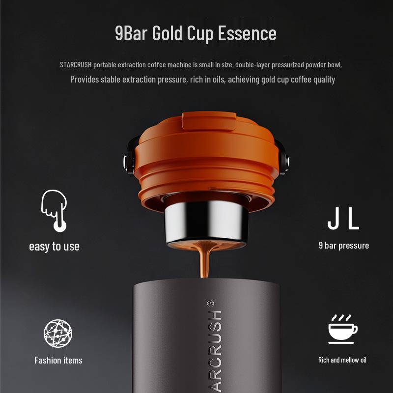 Portable Semi-Automatic Espresso Capsule Machine for Home, Office, and Outdoor Use