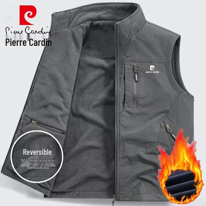 

Pierre Cardin Men s Autumn/Winter Plush Lined Loose Fit Vest M