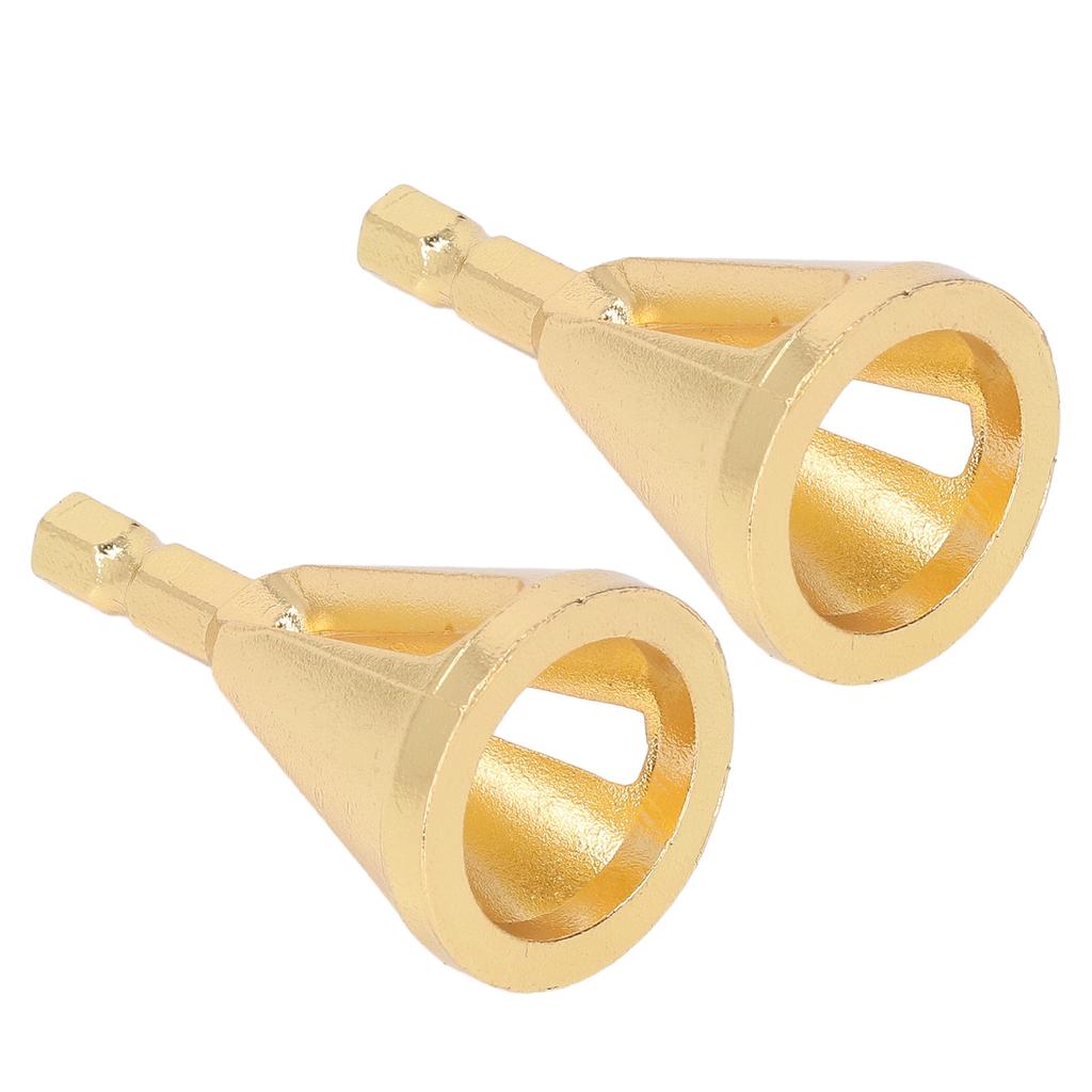 2pcs Deburring External Chamfer Tool Remove Burr Quick Release Hex Shank 3 Slot Deburring Chamfer