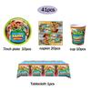 Toy Story Birthday Party Decoration Tableware Set for Baby Shower Or Any Celebration Includes Cups Plates Balloons - Christmas D