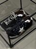 Star Little Distressed White Women's Sneakers - 2025 Autumn Trendy Casual Round Toe Trainers