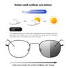High End Multifocal Dual Beam Reading Glasses Photochromic 1 0~4 0 Anti Blue Light Presbyopia Glasses Color Changing